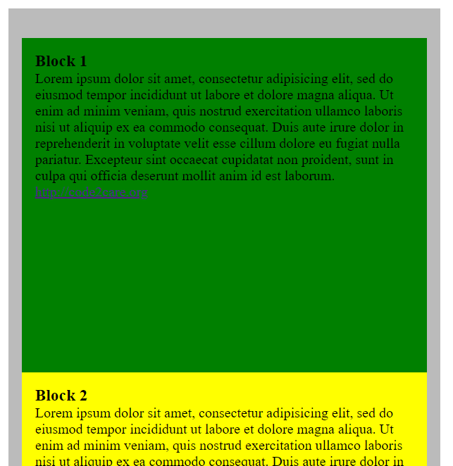 CSS3 Responsive Design - Example Output